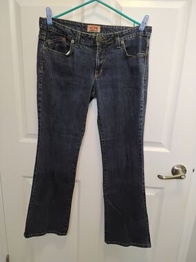 Dark Blue Juniors Jeans - Nobo, Embroidered Beaded Back Pockets *SIZE 13